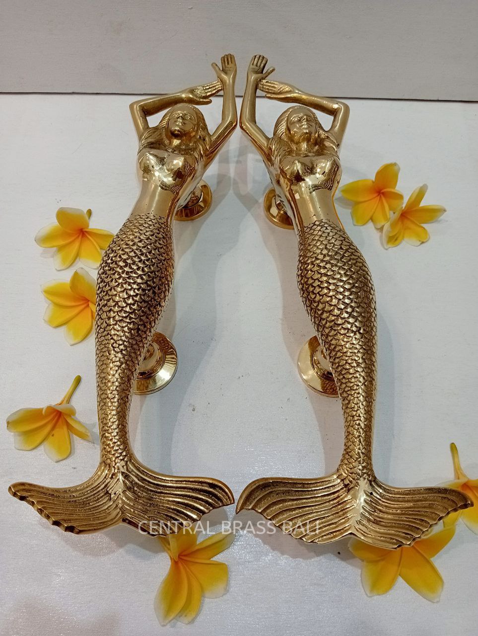 2x pcs 39 cm Mermaid Gold Color