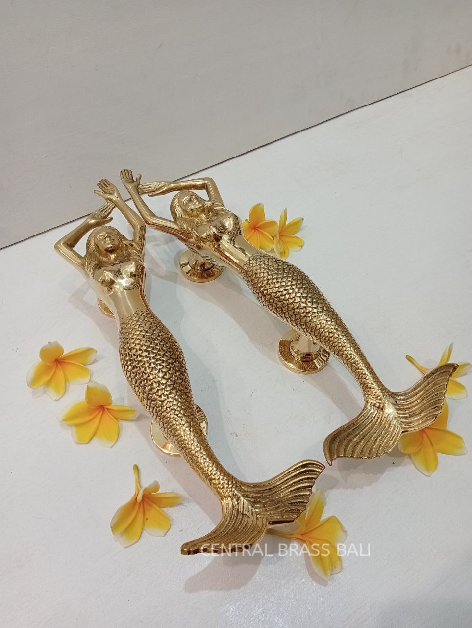 2x pcs 39 cm Mermaid Gold Color