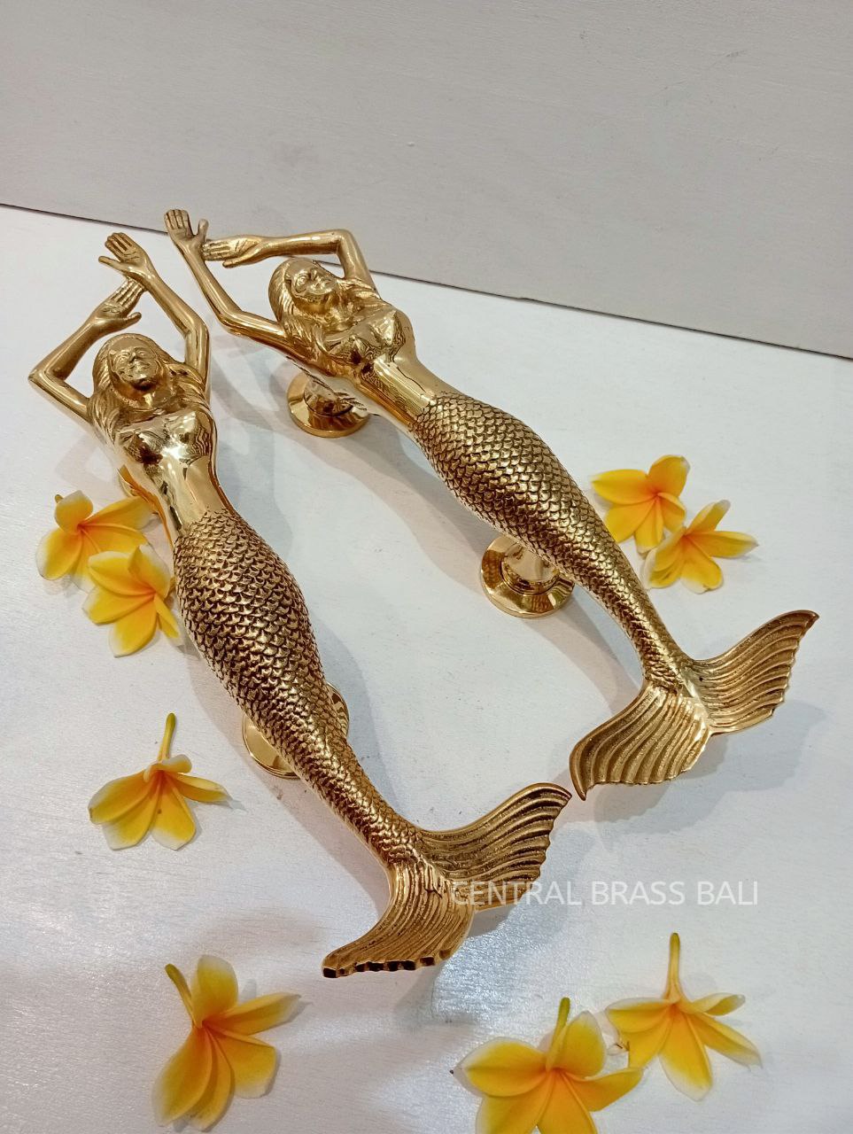 2x pcs 39 cm Mermaid Gold Color