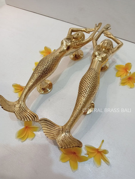 2x pcs 39 cm Mermaid Gold Color