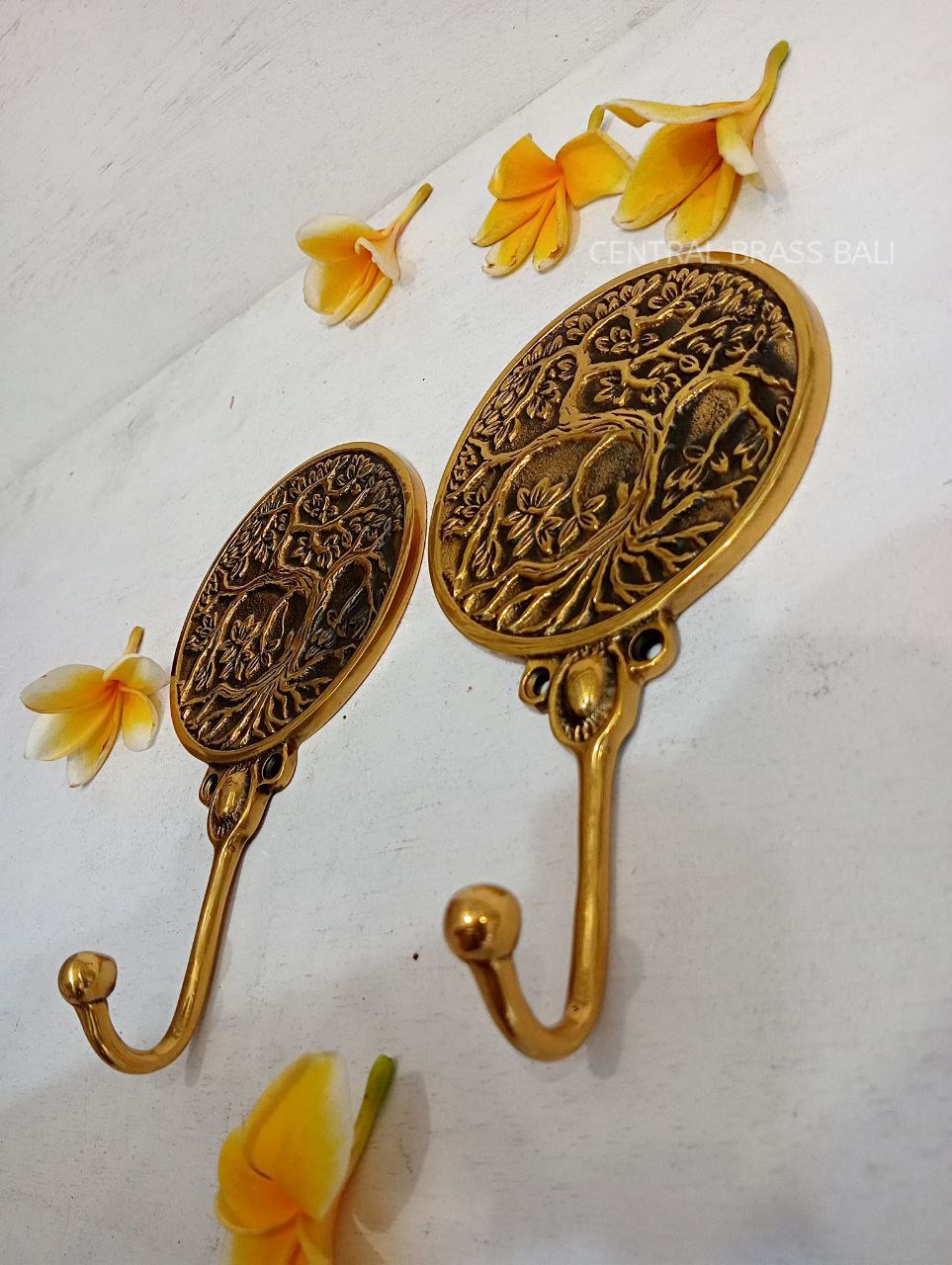 Tree of life Brass Hooks