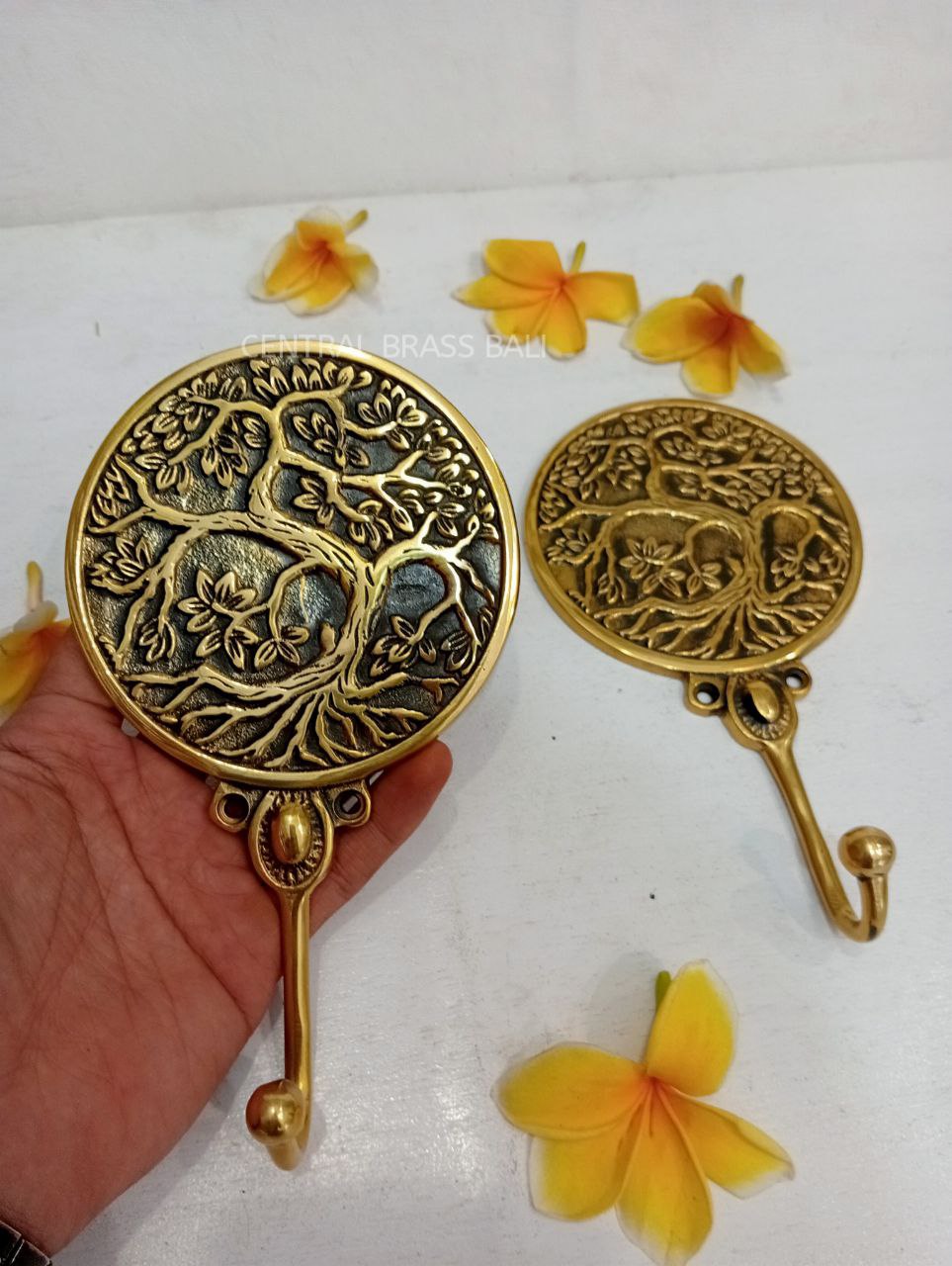 Tree of life Brass Hooks