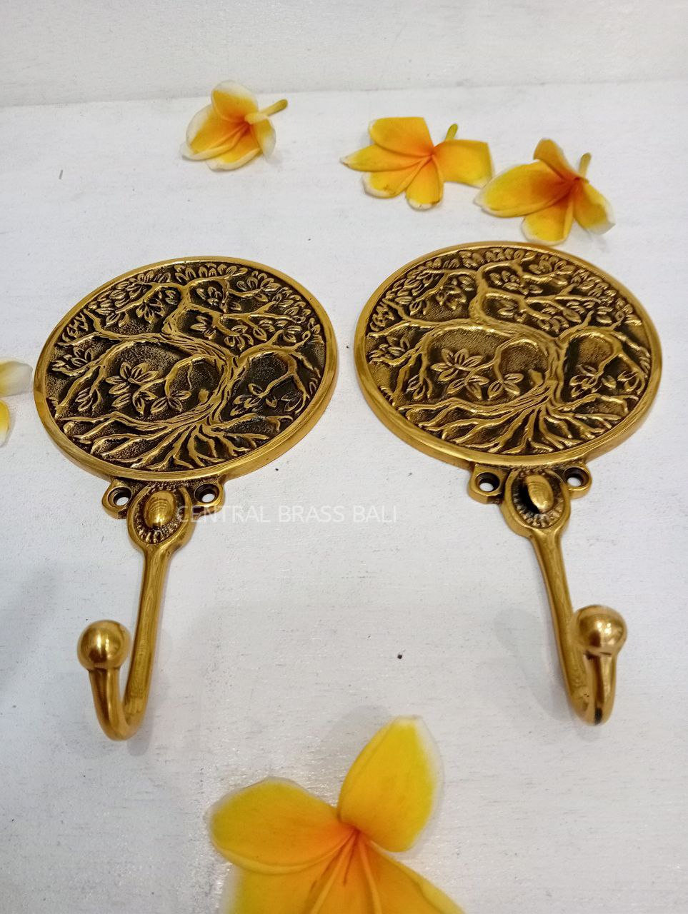 Tree of life Brass Hooks