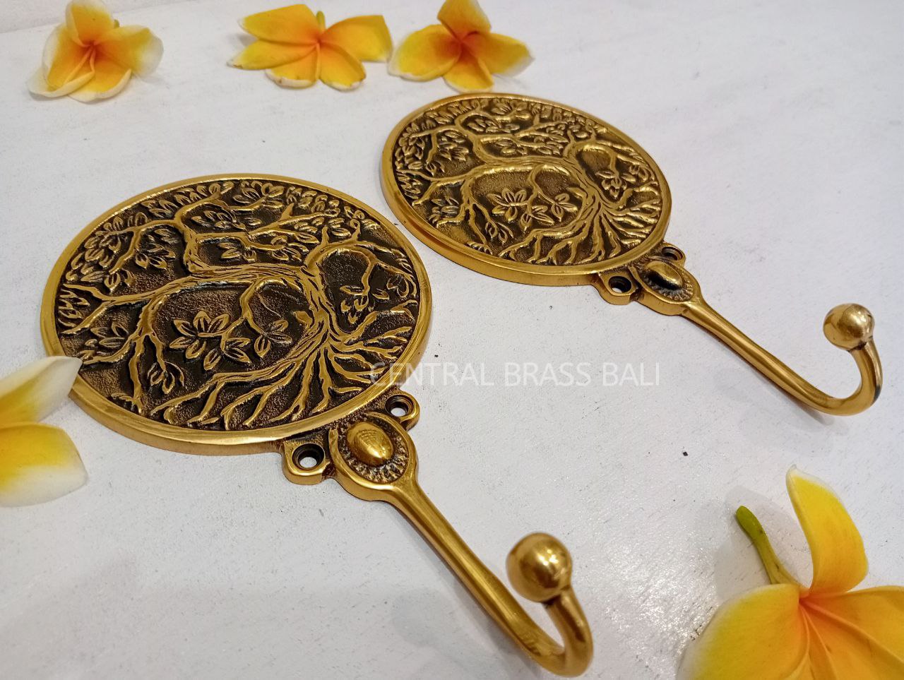 Tree of life Brass Hooks